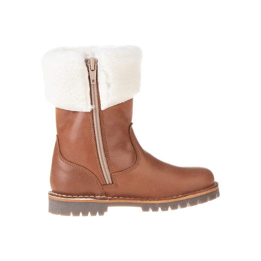 POM POM Skórzane botki zimowe w kolorze jasnobrązowym Pom Pom 29 wyprzedaż Limango Polska