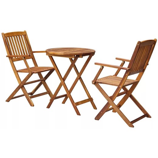 Drewniany stół i krzesła do ogrodu E9-H44 ze sklepu Edinos.pl w kategorii Dom - zdjęcie 178159786