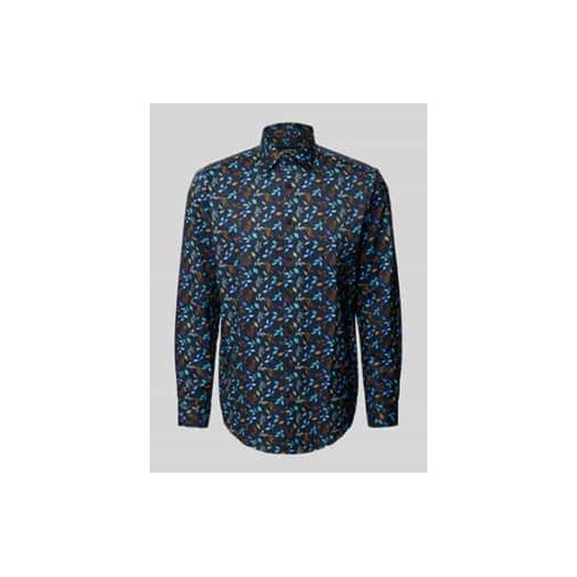 Koszula biznesowa o kroju regular fit z kołnierzykiem typu kent ze sklepu Peek&Cloppenburg  w kategorii Koszule męskie - zdjęcie 178160178