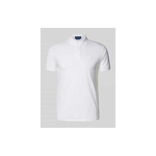 Koszulka polo o kroju custom slim fit z wyhaftowanym logo model ‘INTERLOCK’ ze sklepu Peek&Cloppenburg  w kategorii T-shirty męskie - zdjęcie 178160278