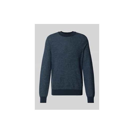 Sweter z dzianiny z prążkowanymi wykończeniami model ‘Aspoki’ ze sklepu Peek&Cloppenburg  w kategorii Swetry męskie - zdjęcie 178160428