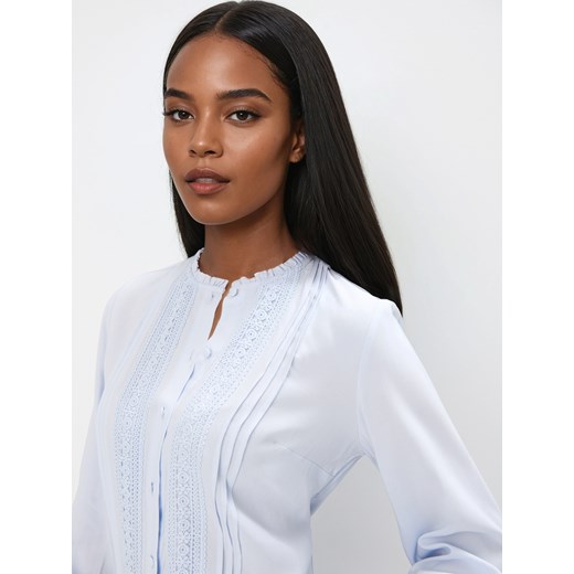 Mohito - Błękitna bluzka z wiskozy - błękitny Mohito 42 Mohito