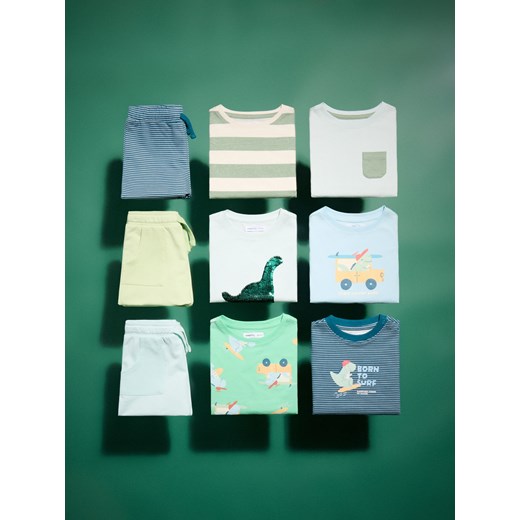 Sinsay - Koszulki 3 pack - kremowy Sinsay 98 Sinsay