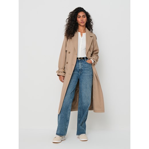 Sinsay - Jeansy wide leg - niebieski Sinsay 32 Sinsay