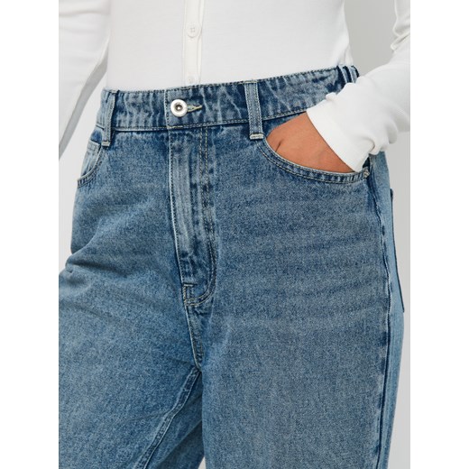 Sinsay - Jeansy wide leg - niebieski Sinsay 36 Sinsay