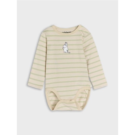 Sinsay - Body The Moomins - beżowy ze sklepu Sinsay w kategorii Body niemowlęce - zdjęcie 178164987