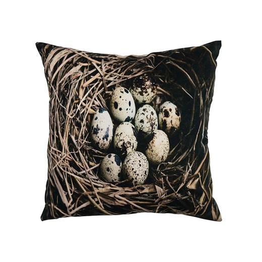 Mars &amp; More Poduszka &quot;Eggs in nest&quot; w kolorze jasnobrązowym - 50 x 50 cm ze sklepu Limango Polska w kategorii Poduszki dekoracyjne - zdjęcie 178165859