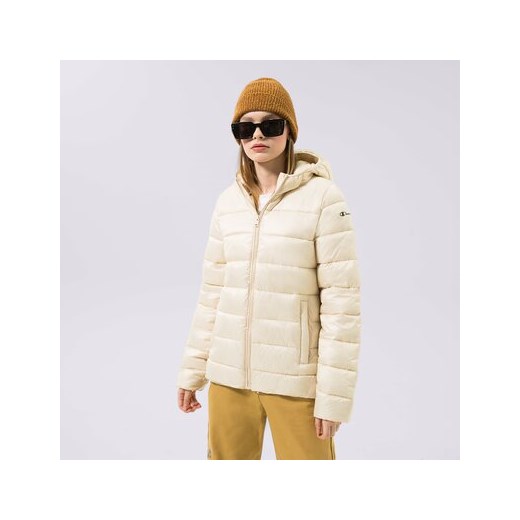 CHAMPION KURTKA ZIMOWA HOODED POLYFILLED JACKET ze sklepu Sizeer w kategorii Kurtki damskie - zdjęcie 178166615