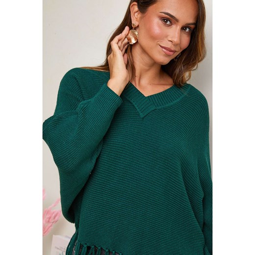 Soft Cashmere Sweter w kolorze zielonym Soft Cashmere 38/40 wyprzedaż Limango Polska