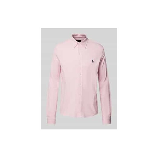 Koszula casualowa o kroju slim fit z wyhaftowanym logo ze sklepu Peek&Cloppenburg  w kategorii Koszule męskie - zdjęcie 178171126