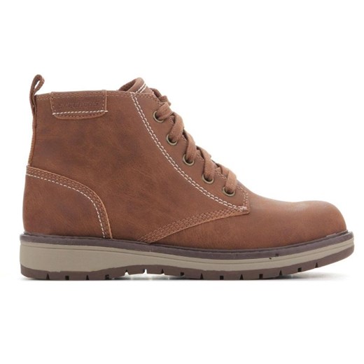 Buty Skechers Gravlen Brown 94060L-BRN brązowe ze sklepu ButyModne.pl w kategorii Buty zimowe dziecięce - zdjęcie 178171336