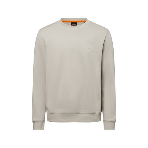 BOSS Orange Bluza męska - Westart Mężczyźni Bawełna écru jednolity ze sklepu vangraaf w kategorii Bluzy męskie - zdjęcie 178173467