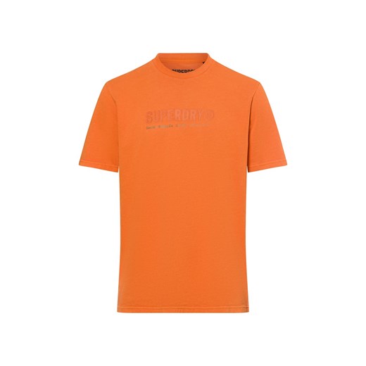 Superdry Koszulka męska Mężczyźni Bawełna pomarańczowy jednolity ze sklepu vangraaf w kategorii T-shirty męskie - zdjęcie 178173487