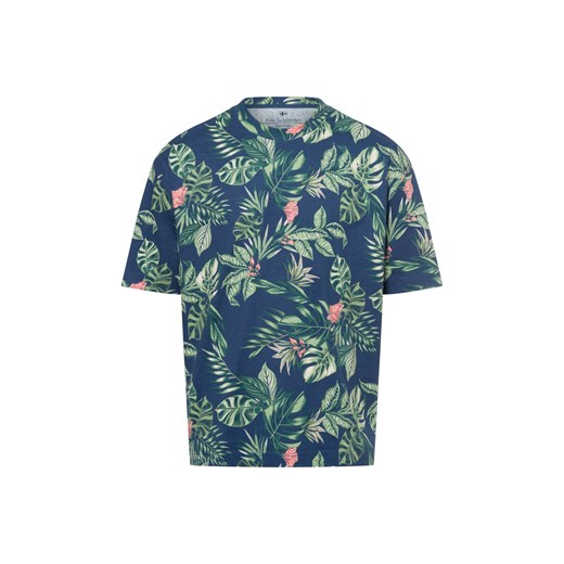 Nils Sundström Koszulka męska Mężczyźni Bawełna indygo wzorzysty ze sklepu vangraaf w kategorii T-shirty męskie - zdjęcie 178173515