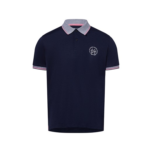 Andrew James Męska koszulka polo Mężczyźni granatowy jednolity ze sklepu vangraaf w kategorii T-shirty męskie - zdjęcie 178173518