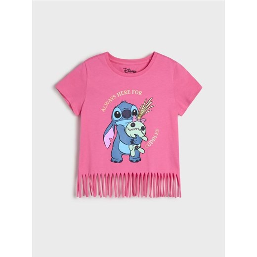 Sinsay - Koszulka Stitch - różowy Sinsay 110 Sinsay