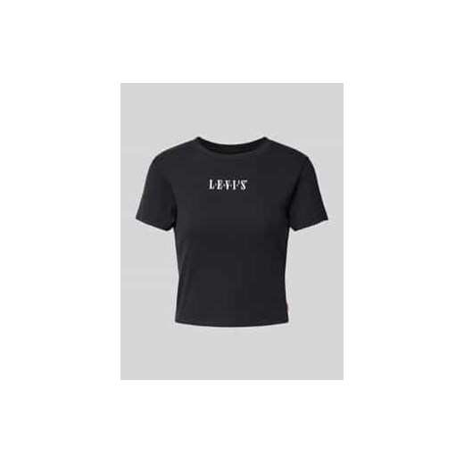 T-shirt krótki z wyhaftowanym logo ze sklepu Peek&Cloppenburg  w kategorii Bluzki damskie - zdjęcie 178175076