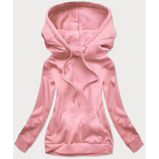 Damska bluza dresowa pudrowy róż (W02-38) ze sklepu goodlookin.pl w kategorii Bluzy damskie - zdjęcie 178176095