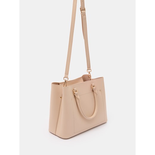 Mohito - Beżowa torebka city bag - beżowy Mohito ONE SIZE Mohito