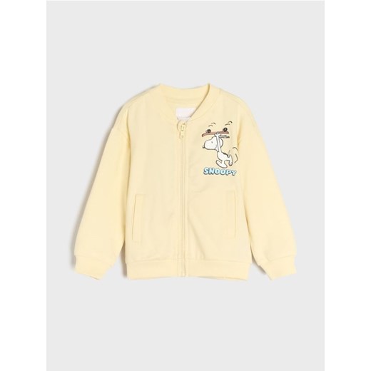 Sinsay - Rozpinana bluza Peanuts - kremowy ze sklepu Sinsay w kategorii Bluzy i swetry - zdjęcie 178179826