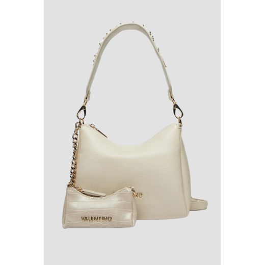 VALENTINO Beżowa damska torebka Kalimba Hobo Bag z saszetką ze sklepu outfit.pl w kategorii Listonoszki - zdjęcie 178180017
