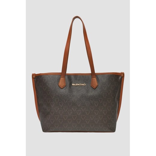 VALENTINO Brązowa damska shopperka Lady Re ze sklepu outfit.pl w kategorii Torby Shopper bag - zdjęcie 178180068