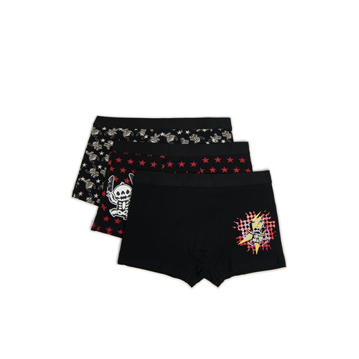 Cropp - 3 pack bokserek z alternatywnym Stitchem - czarny ze sklepu Cropp w kategorii Majtki męskie - zdjęcie 178184095