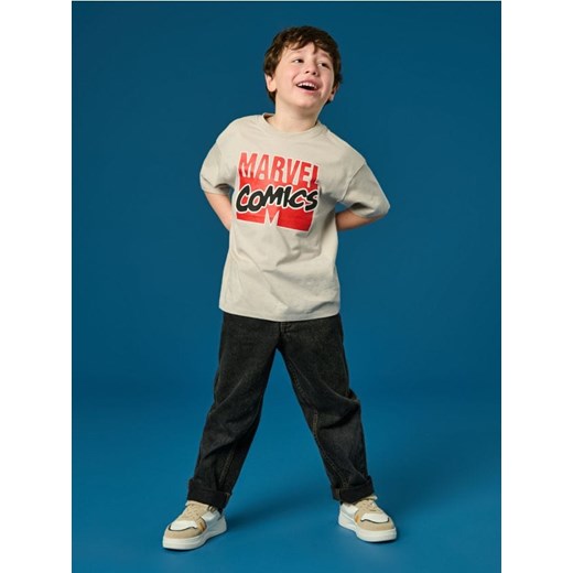 Sinsay - Koszulka MARVEL - kremowy ze sklepu Sinsay w kategorii T-shirty chłopięce - zdjęcie 178187118
