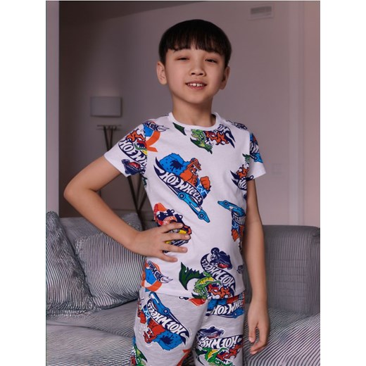 Sinsay - Koszulka Hot Wheels - biały ze sklepu Sinsay w kategorii T-shirty chłopięce - zdjęcie 178187248