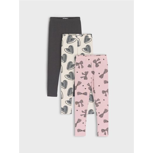 Sinsay - Legginsy 3 pack - wielobarwny Sinsay 128 Sinsay