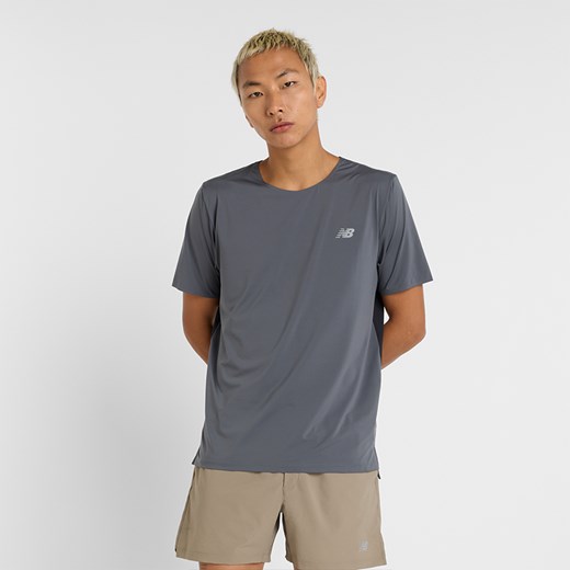 Koszulka męska New Balance MT43213GT – szara ze sklepu New Balance Poland w kategorii T-shirty męskie - zdjęcie 178187366
