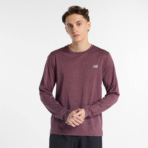 Koszulka męska New Balance MT41256FDP – fioletowa ze sklepu New Balance Poland w kategorii T-shirty męskie - zdjęcie 178187367