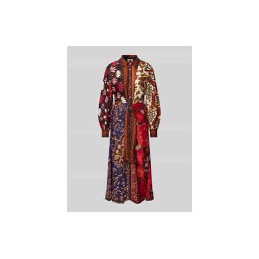 Sukienka midi z kołnierzykiem koszulowym model ‘MIRANDA’ ze sklepu Peek&Cloppenburg  w kategorii Sukienki - zdjęcie 178187469