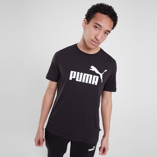 PUMA T-SHIRT ESS LOGO TEE - PUMA BLACK ze sklepu JD Sports  w kategorii T-shirty męskie - zdjęcie 178189158