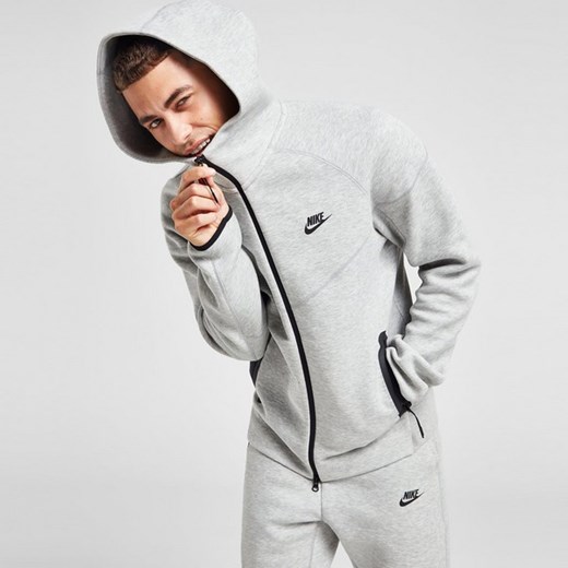 NIKE BLUZA ROZPINANA Z KAPTUREM M NK TCH FLC FZ WR ze sklepu JD Sports  w kategorii Bluzy męskie - zdjęcie 178189679