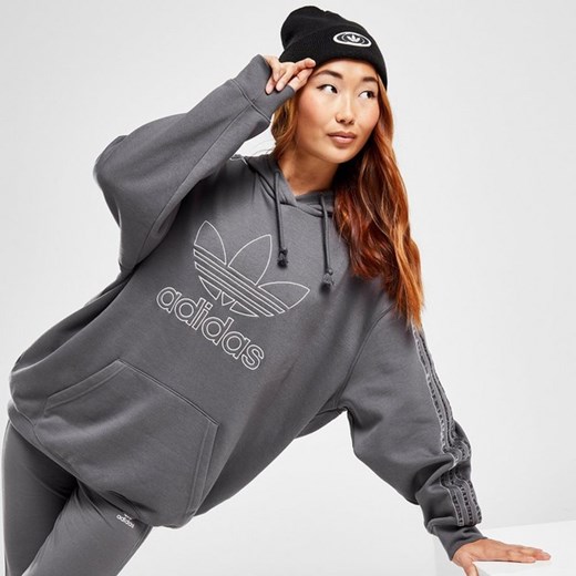 ADIDAS BLUZA Z KAPTUREM OUTLINE OH HD GRY/GRY 45 ze sklepu JD Sports  w kategorii Bluzy damskie - zdjęcie 178189879