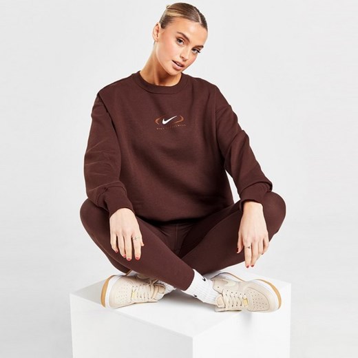 NIKE BLUZA NSW PHNX FLC OS CREW PRNT SW ze sklepu JD Sports  w kategorii Bluzy ciążowe - zdjęcie 178189929