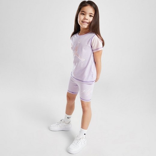 JORDAN KOMPLET (G)CBLK T/SHT ST LIL/PNK G ze sklepu JD Sports  w kategorii Komplety dziewczęce - zdjęcie 178189977