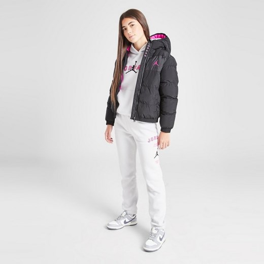 JORDAN KURTKA ZIMOWA (G)MID PADDED JKT BLK/P G ze sklepu JD Sports  w kategorii Kurtki dziewczęce - zdjęcie 178190795