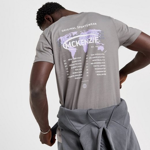 MCKENZIE T-SHIRT TOUR TEE GRY-SGRY ze sklepu JD Sports  w kategorii T-shirty męskie - zdjęcie 178191397