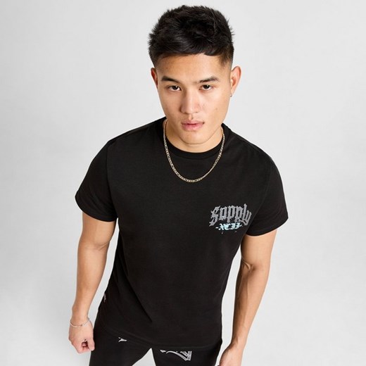 SUPPLY&amp;DEMAND T-SHIRT FELLER TEE BLK ze sklepu JD Sports  w kategorii T-shirty męskie - zdjęcie 178191419