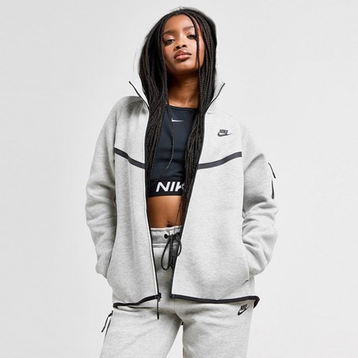 NIKE BLUZA ROZPINANA Z KAPTUREM W NSW TCH FLC WR 2 ze sklepu JD Sports  w kategorii Bluzy damskie - zdjęcie 178191787