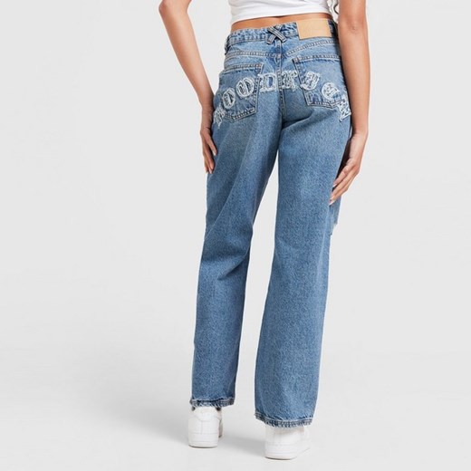 HOODRICH SPODNIE LOGO APLIQ JEAN M&#039;BLU ze sklepu JD Sports  w kategorii Jeansy damskie - zdjęcie 178192107