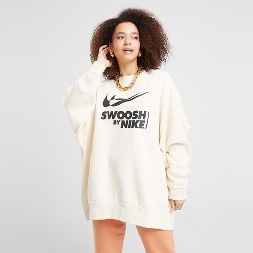 NIKE BLUZA W NSW FLC OS CREW GLS GYM LIFE ze sklepu JD Sports  w kategorii Bluzy damskie - zdjęcie 178192735
