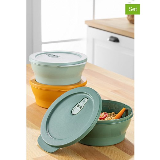 Violeta Home Pojemniki (3 szt.) w różnych kolorach - 18,5 x 20 x 8 cm ze sklepu Limango Polska w kategorii Pojemniki kuchenne - zdjęcie 178194647