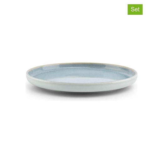 Salt and Pepper Talerze śniadaniowe (4 szt.) &quot;Nuo&quot; w kolorze błękitnym - Ø 20,5 cm ze sklepu Limango Polska w kategorii Talerze - zdjęcie 178195227