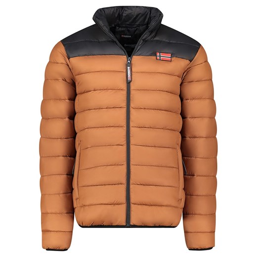 Geographical Norway Kurtka pikowana &quot;Amigoglerc Basic&quot; w kolorze karmelowo-czarnym ze sklepu Limango Polska w kategorii Kurtki męskie - zdjęcie 178195775