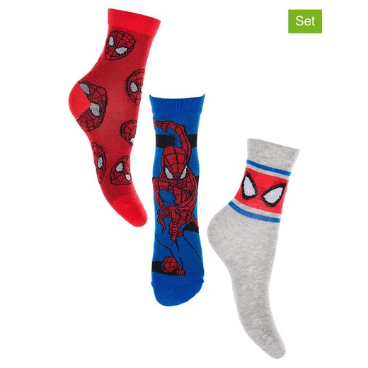 Spiderman Skarpety (3 pary) &quot;Spider-Man&quot; ze wzorem ze sklepu Limango Polska w kategorii Skarpetki dziecięce - zdjęcie 178196499