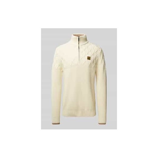 Sweter z dzianiny z kołnierzem ze sklepu Peek&Cloppenburg  w kategorii Swetry męskie - zdjęcie 178197875