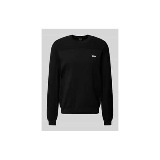 Sweter z dzianiny z napisem z logo model ‘Momentum’ ze sklepu Peek&Cloppenburg  w kategorii Swetry męskie - zdjęcie 178197905